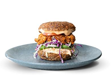 Klassisk burger med hakkebøf fra Palæo.
