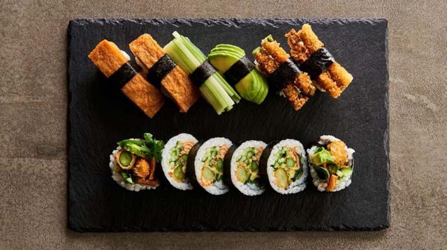 Lovers vegetarian menu fra Sushi Lovers i Frederiksberg Centret.