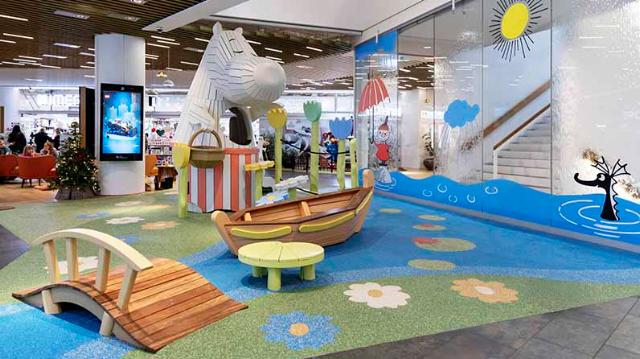 Mumi legepladsen i Frederiksberg Centret. 