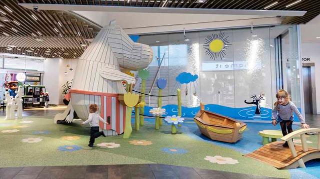 Frederiksberg Centrets søde Mumi legeplads til de mindste.